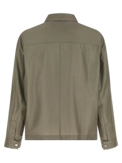 Brunello Cucinelli Veste longue bicolore en soie