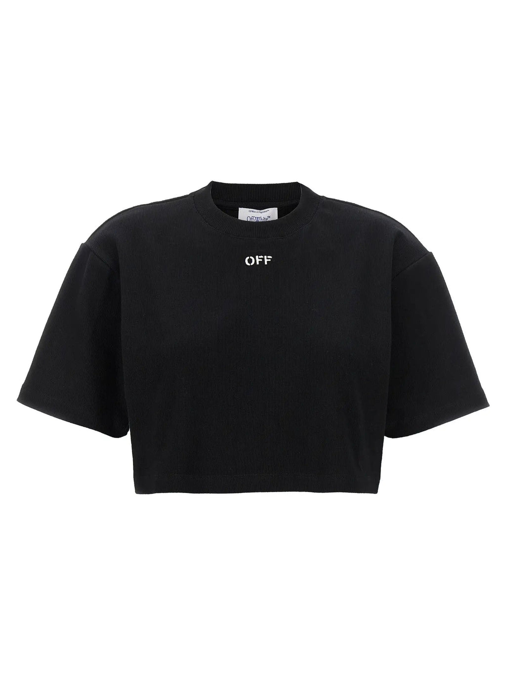 Off-White Black Cotton T-Shirt