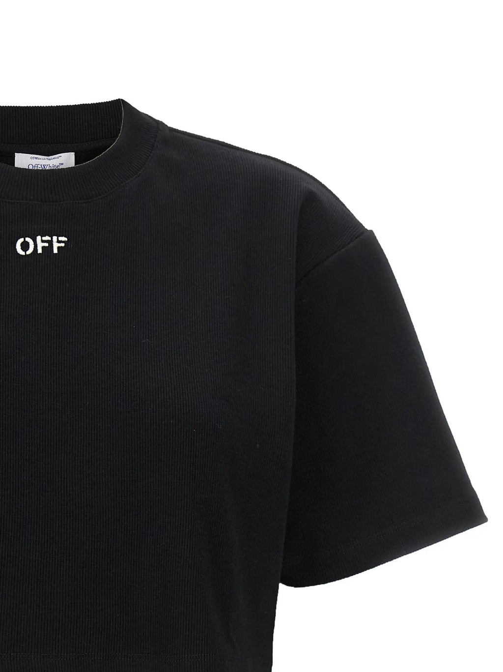 Off-White Black Cotton T-Shirt