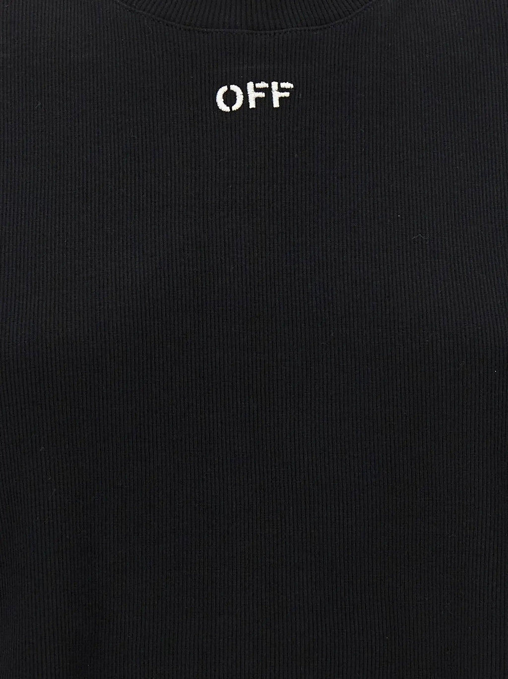 Off-White Black Cotton T-Shirt