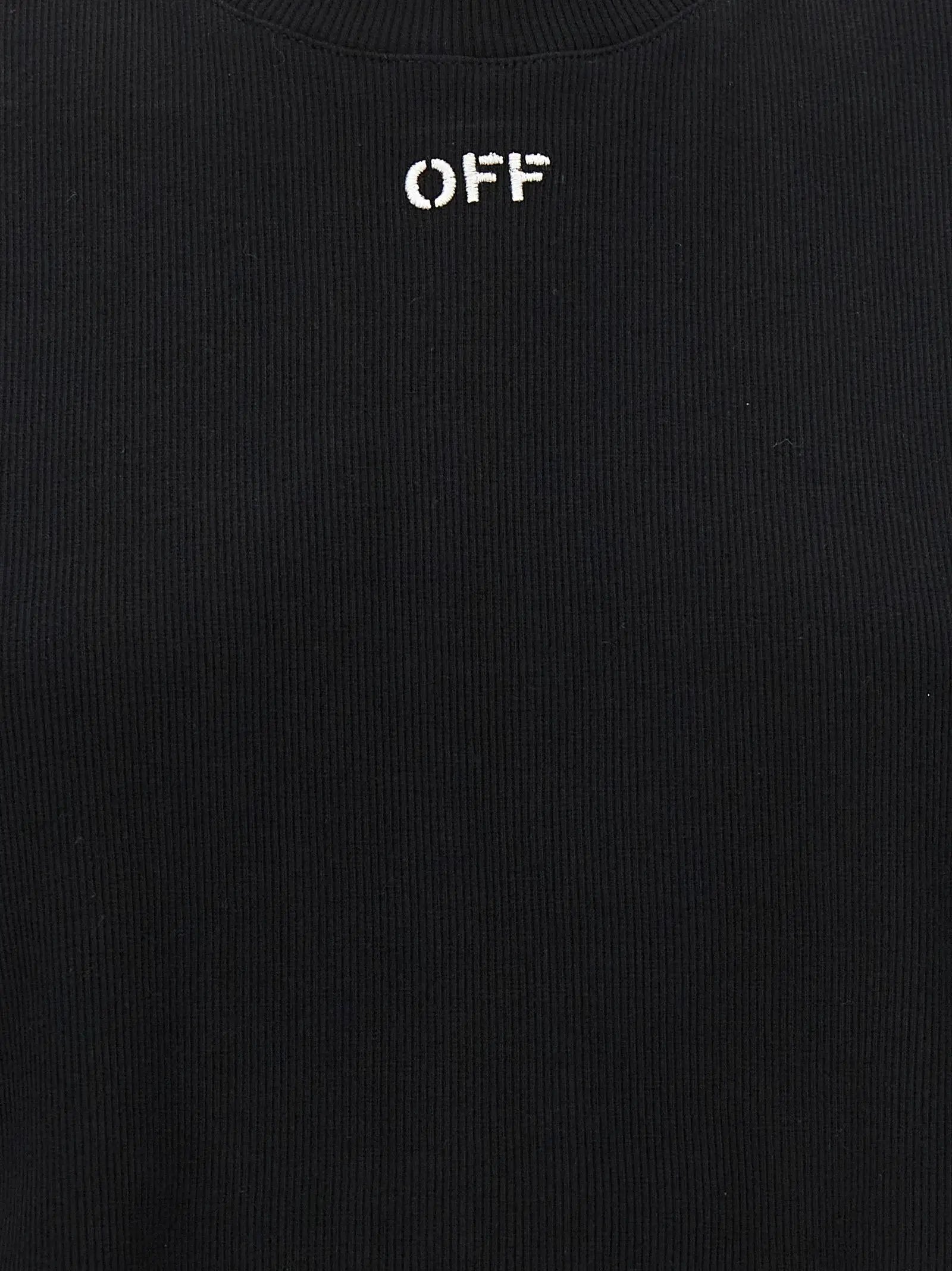 Off-White Black Cotton T-Shirt