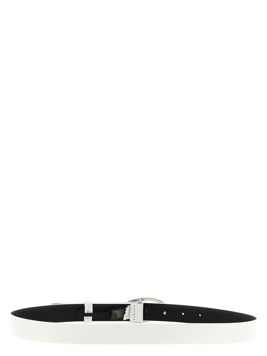 Diesel White Leather Regular Belt