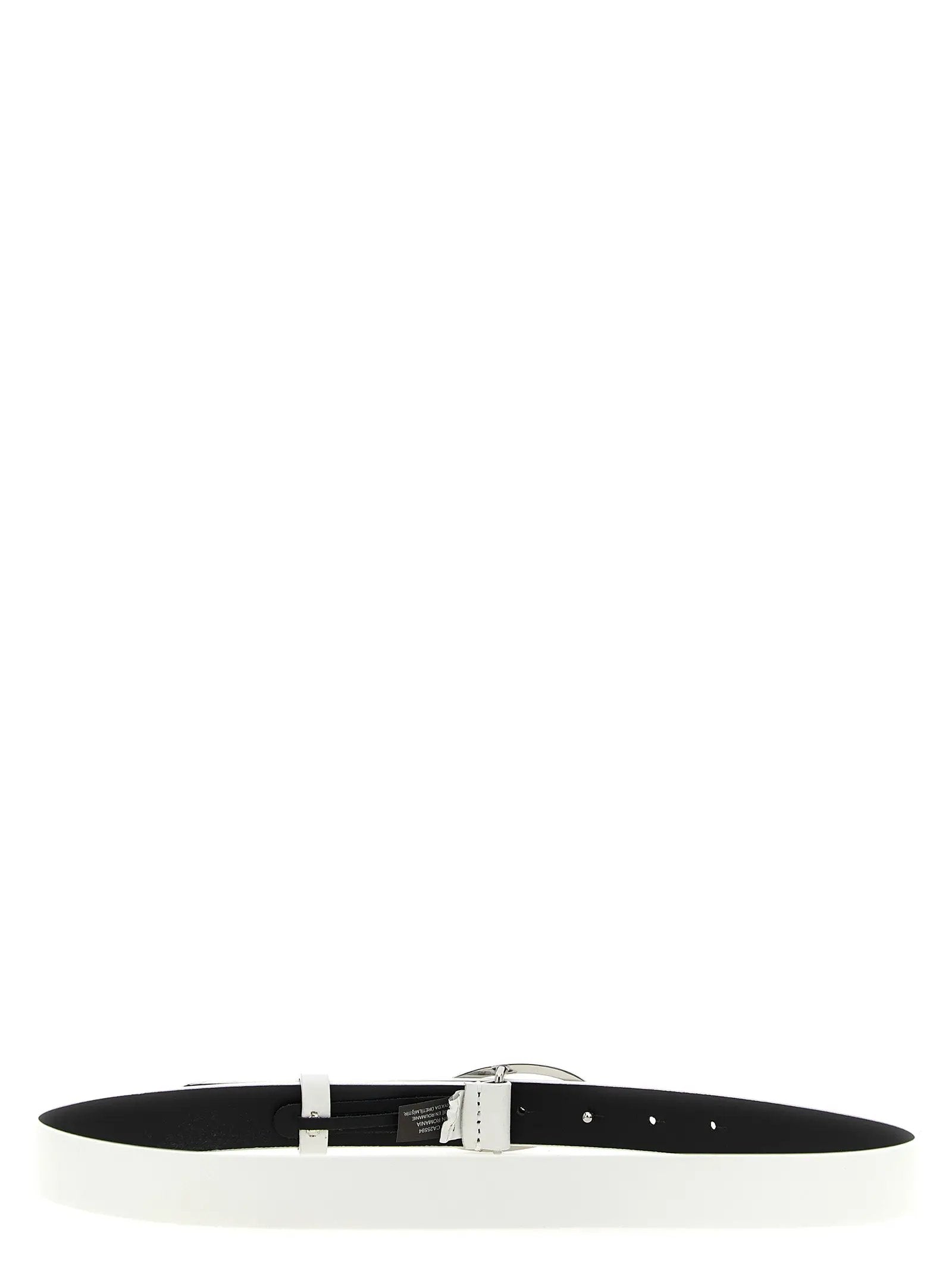 Diesel White Leather Regular Belt