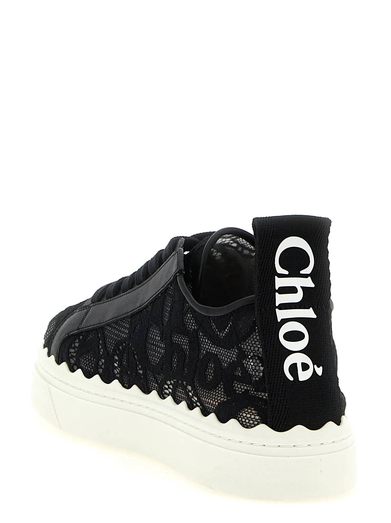 Chloé Black Polyamide Low Top Sneakers