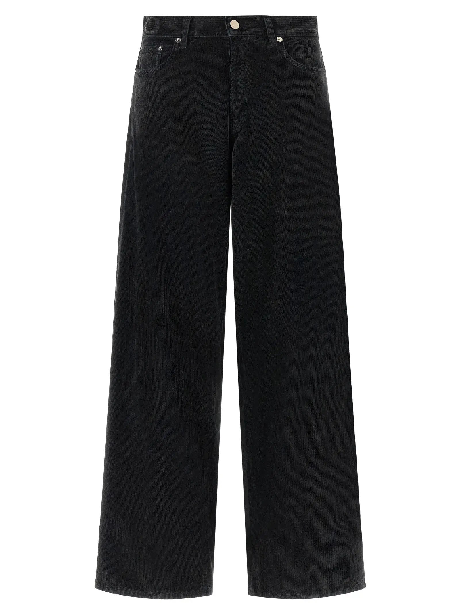 Haikure Black Cotton Flared Jeans