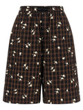 Ganni Brown Organic Cotton Bermuda Shorts
