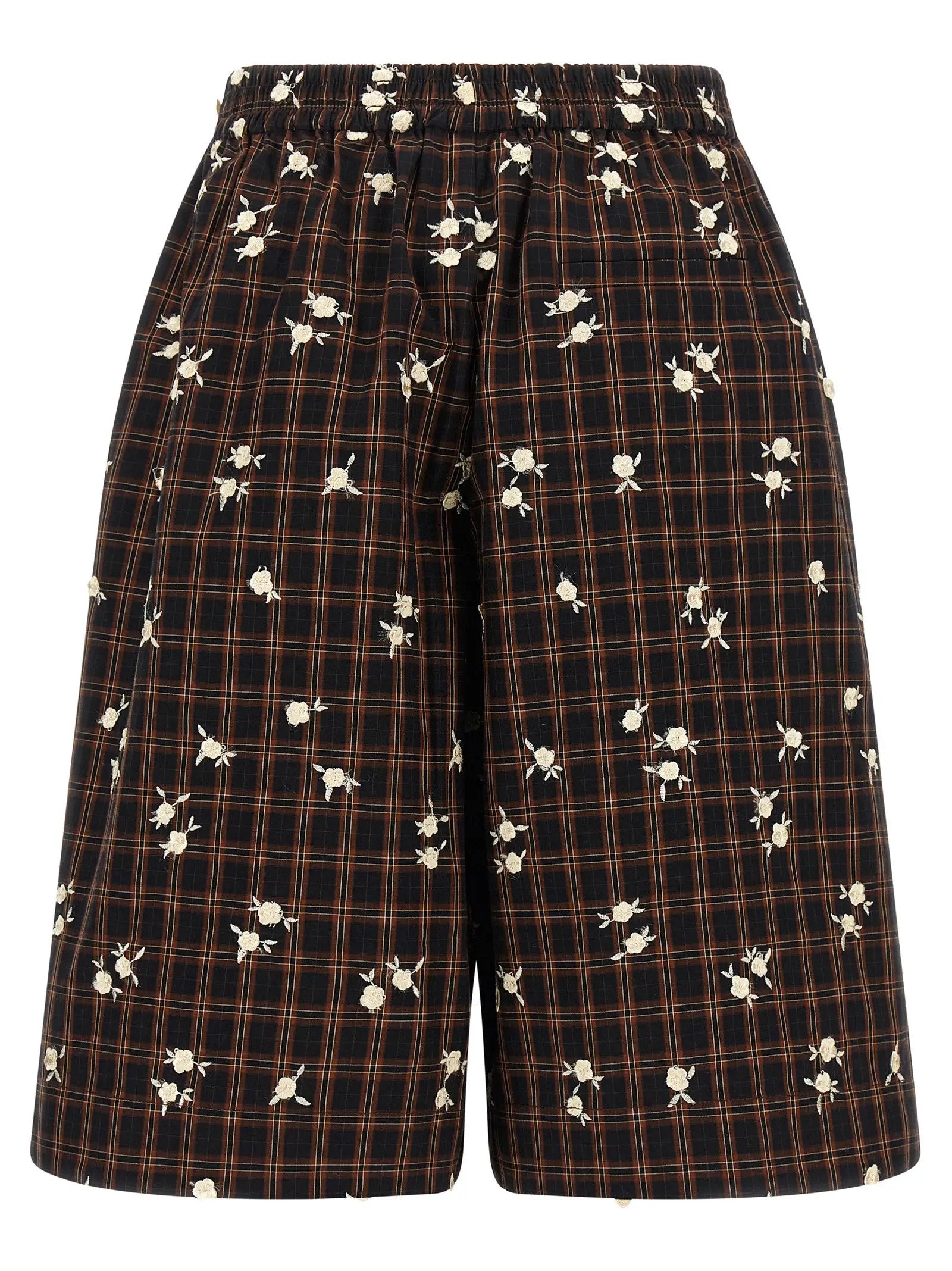 Ganni Brown Organic Cotton Bermuda Shorts