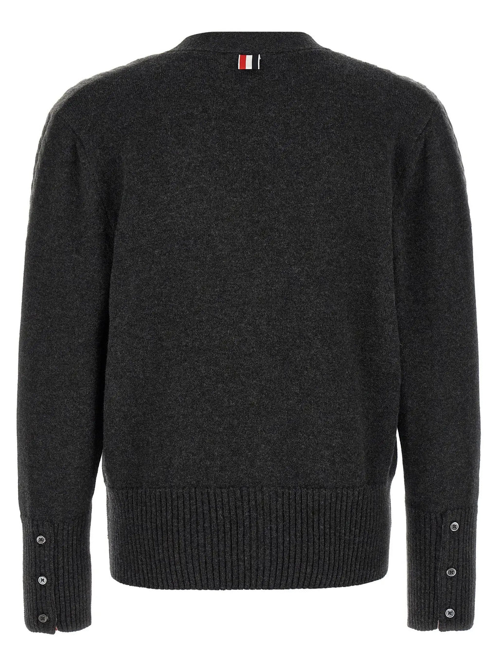 Thom Browne Gray Virgin Wool Cardigan