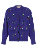 Marni Blue Virgin Wool Cardigan