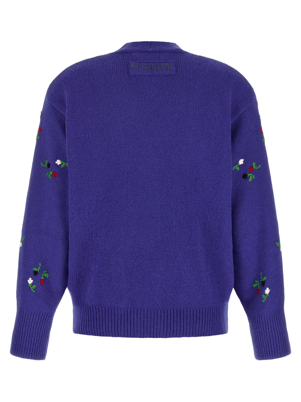 Marni Blue Virgin Wool Cardigan