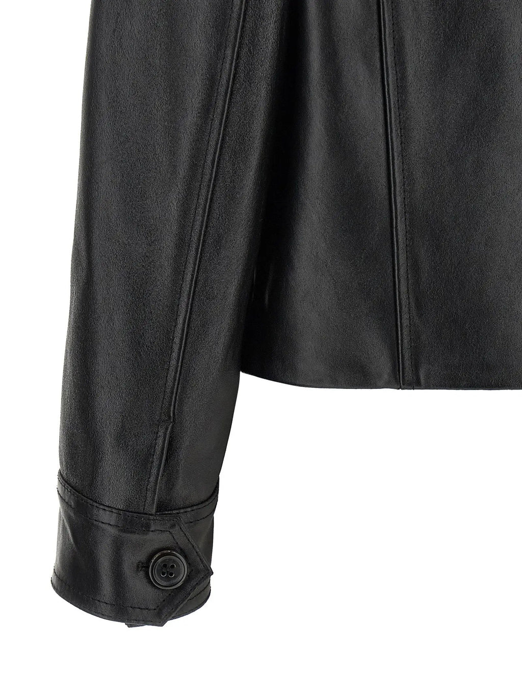Marni Black Calfskin Leather Jacket