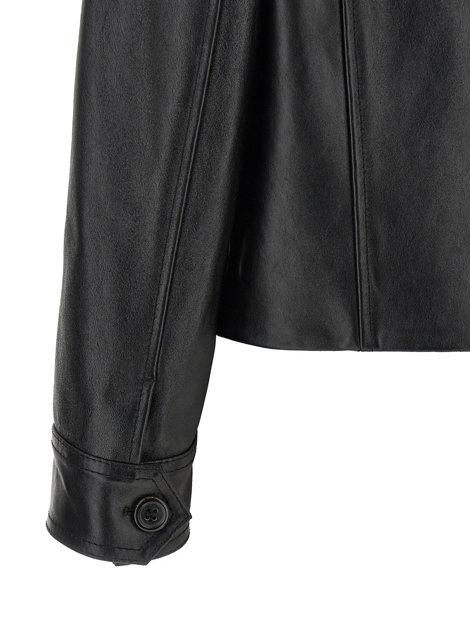 Marni Black Calfskin Leather Jacket