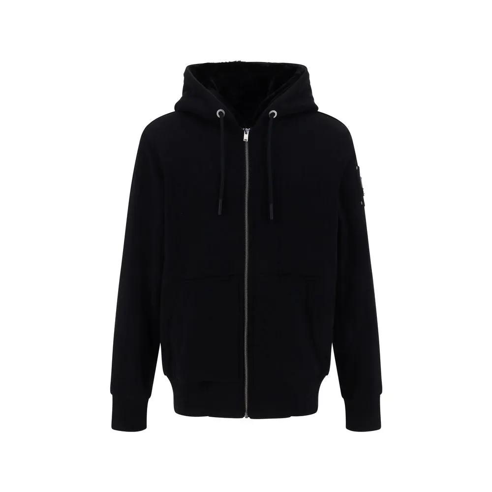 Moose Knuckles Black Polyester Hoodie