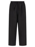 Lemaire Black Linen Casual Pants