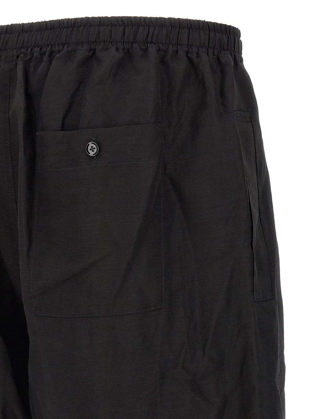 Lemaire Black Linen Casual Pants