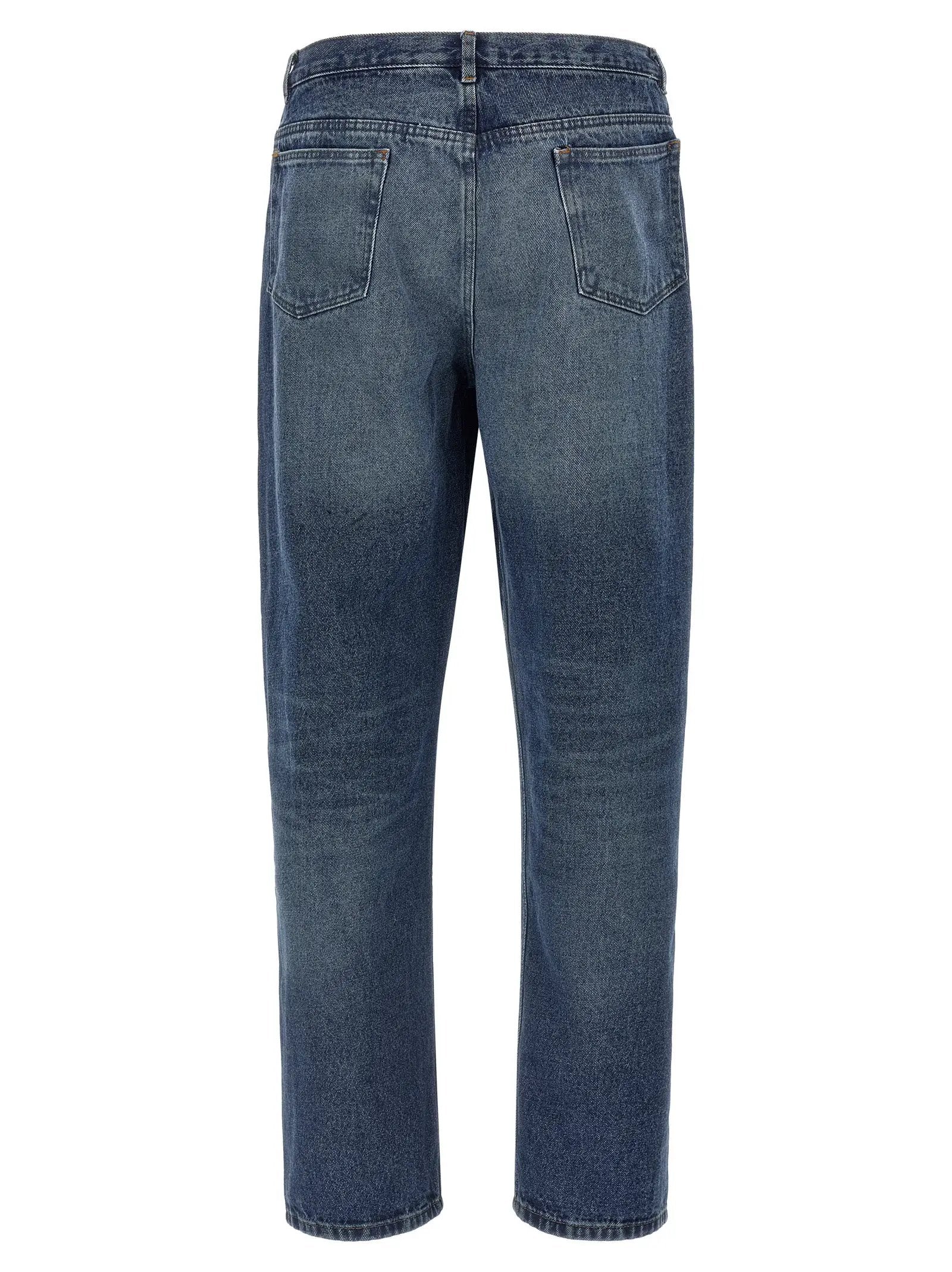 A.P.C. Blue Cotton Straight-Leg Jeans
