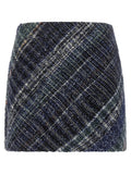 Missoni Blue Wool Long Skirt