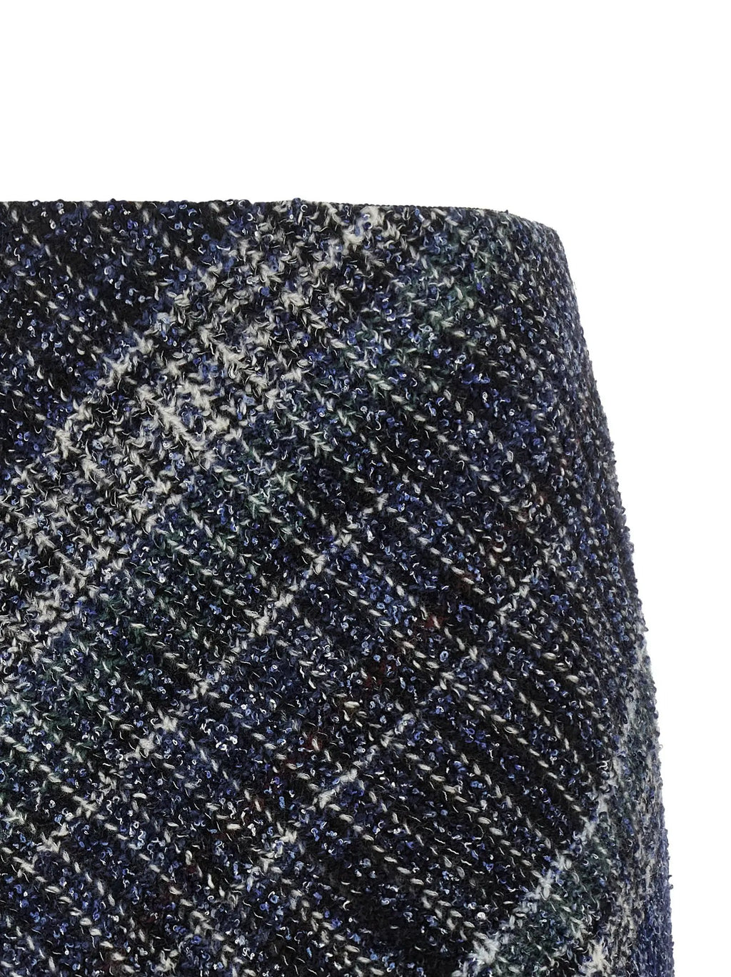 Missoni Blue Wool Long Skirt