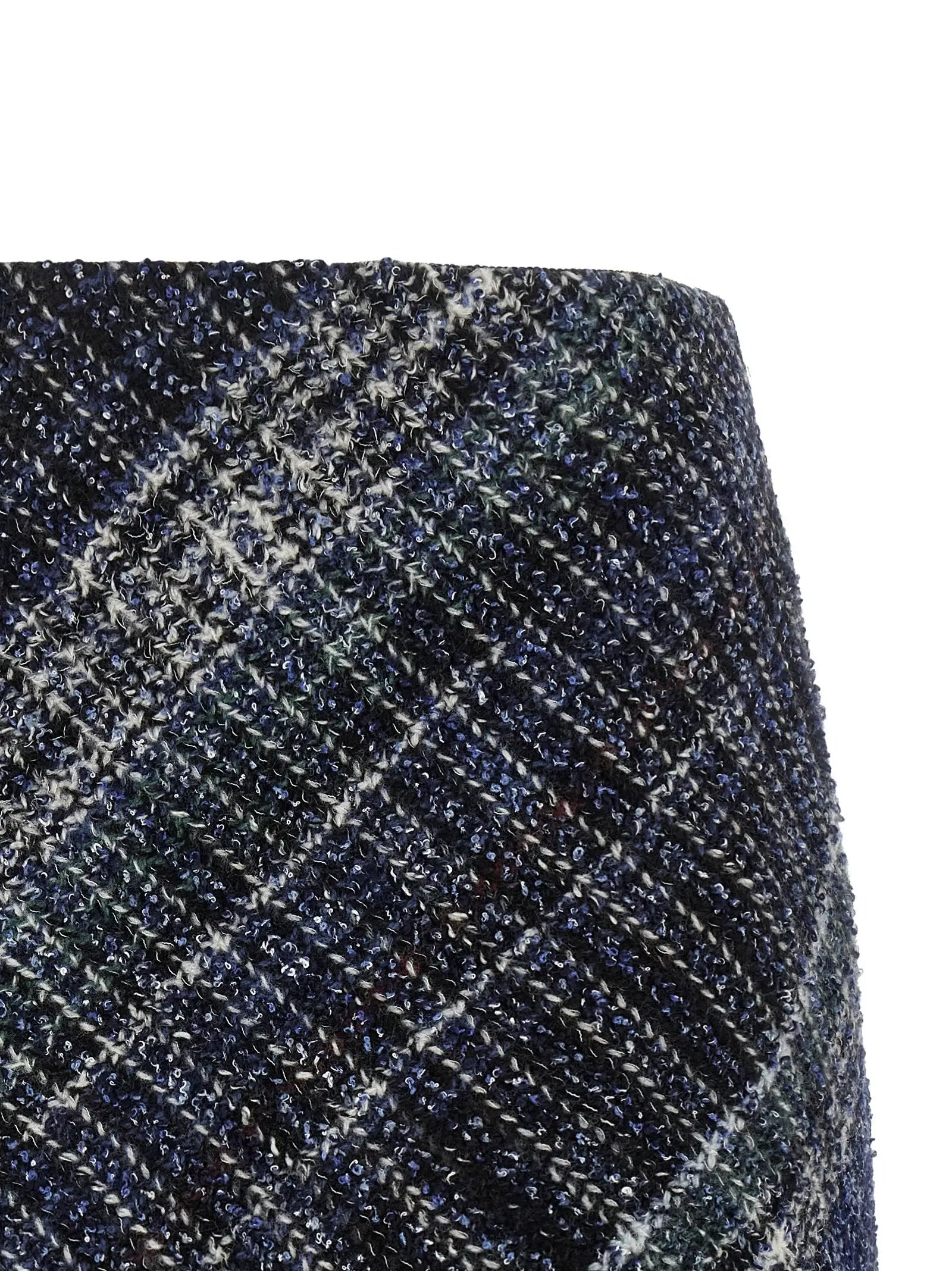 Missoni Blue Wool Long Skirt