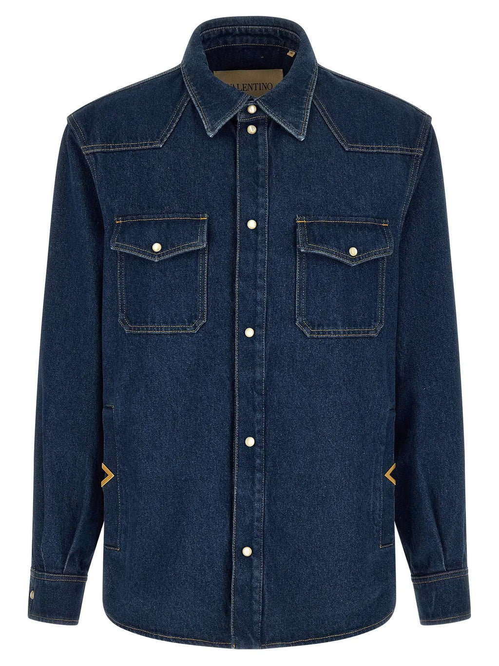 Valentino Garavani Valentino Garavani Blue Cotton Blouse