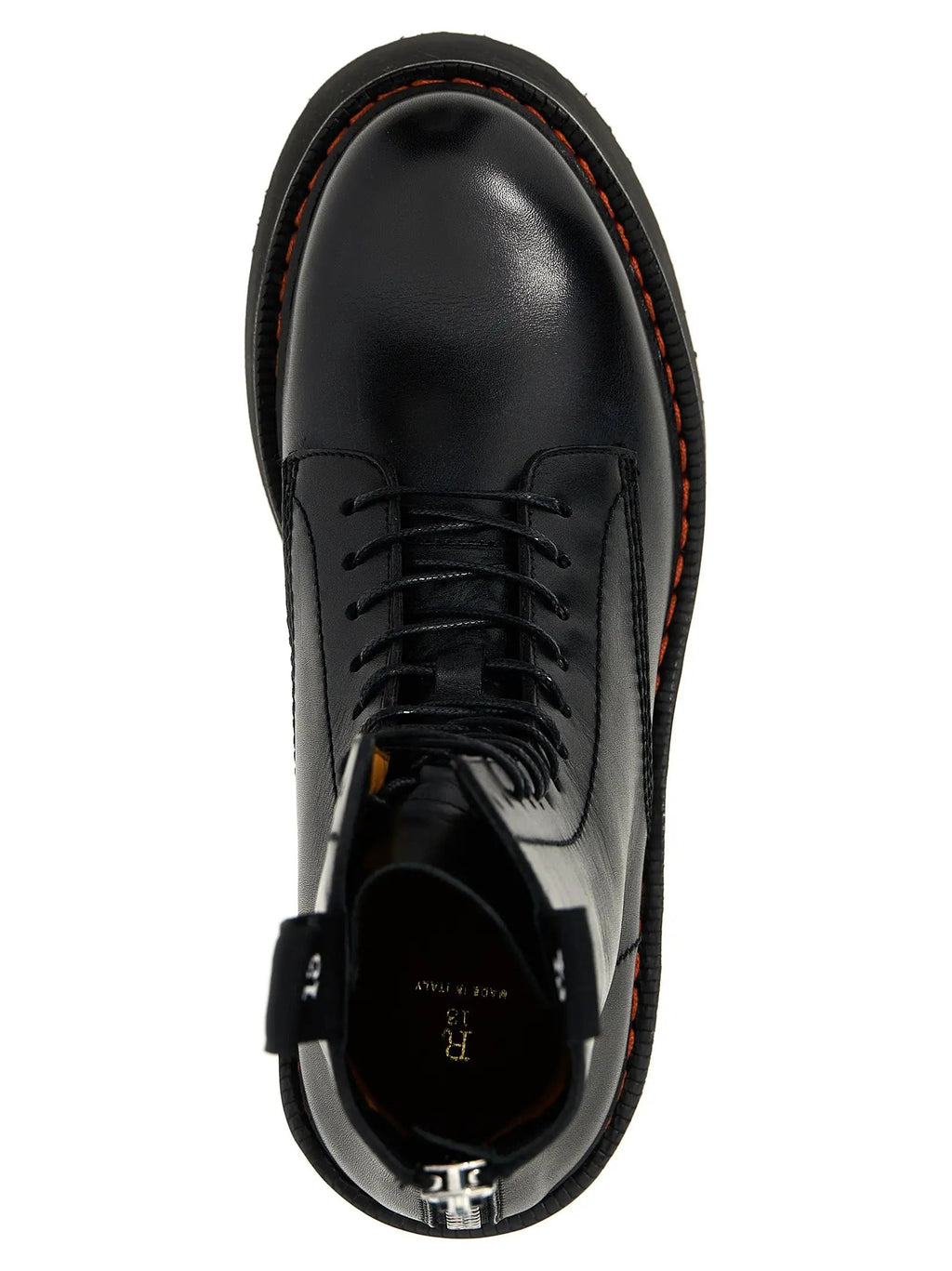 R13 Black Cowhide Lace-Up Boots