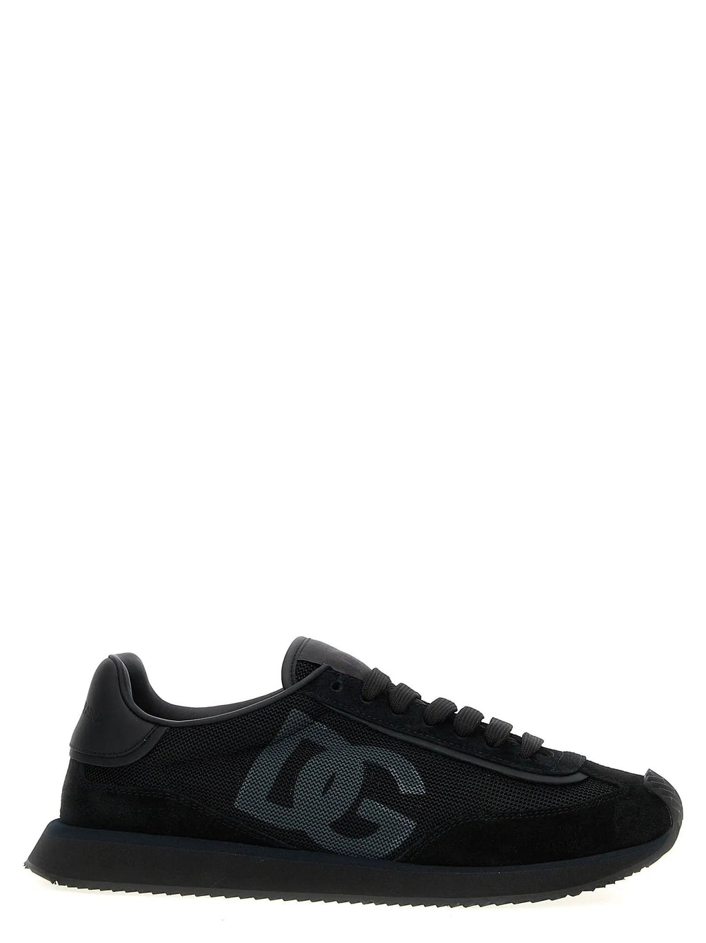 Dolce & Gabbana Black Calfskin Athletic Sneakers