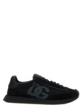 Dolce & Gabbana Black Calfskin Athletic Sneakers
