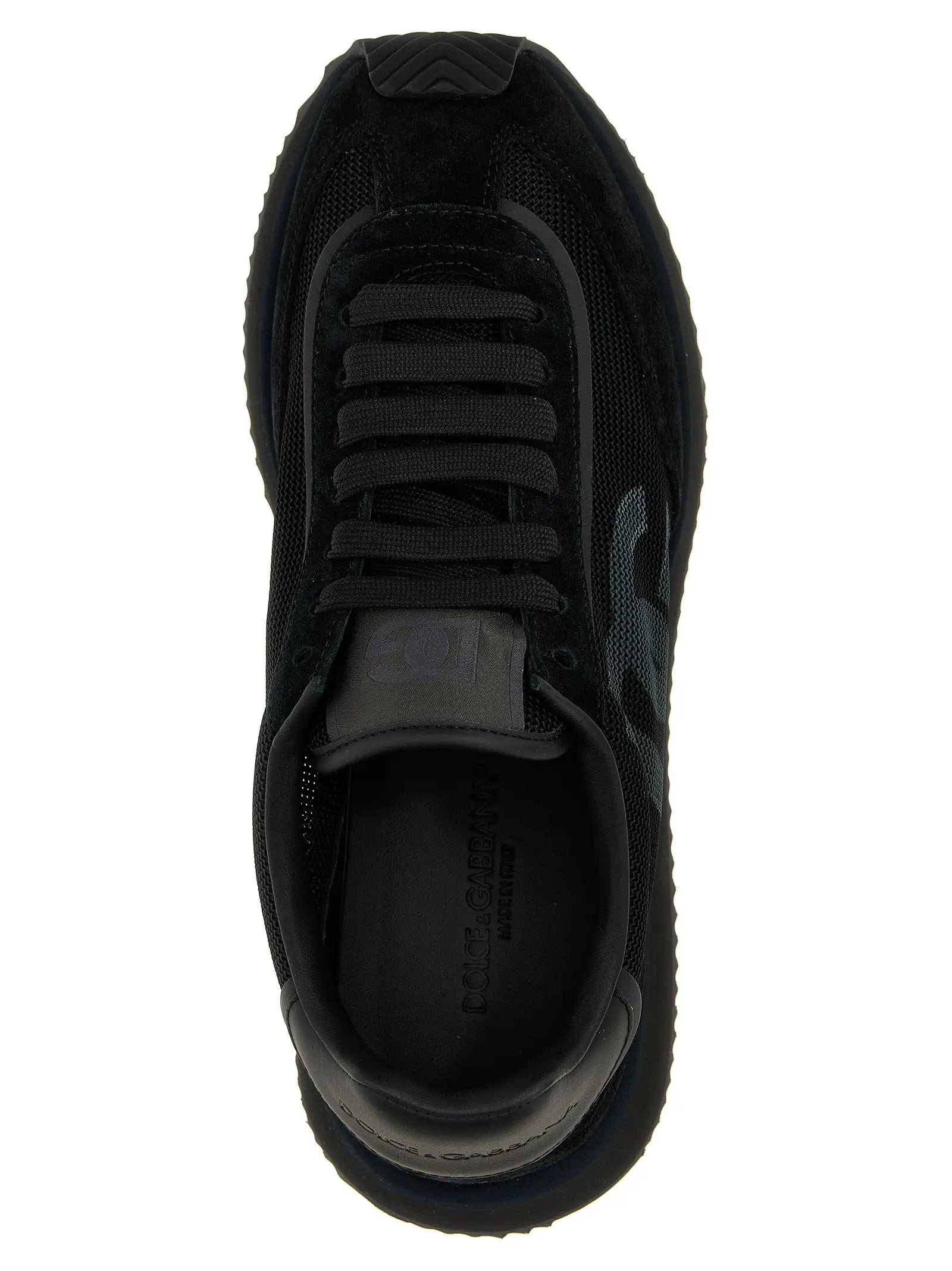 Dolce & Gabbana Black Calfskin Athletic Sneakers