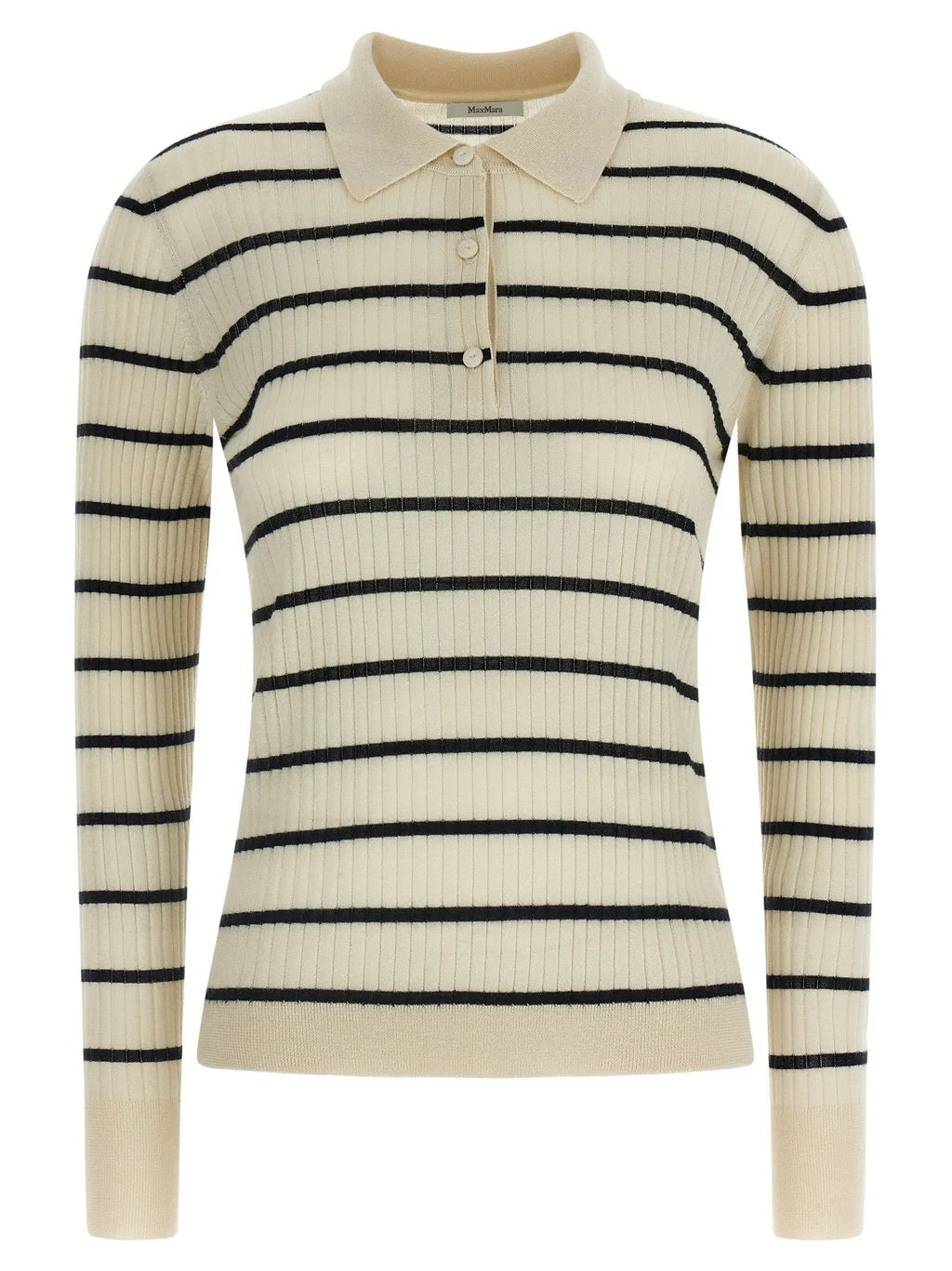 Max Mara Blue Cashmere Polo Shirt