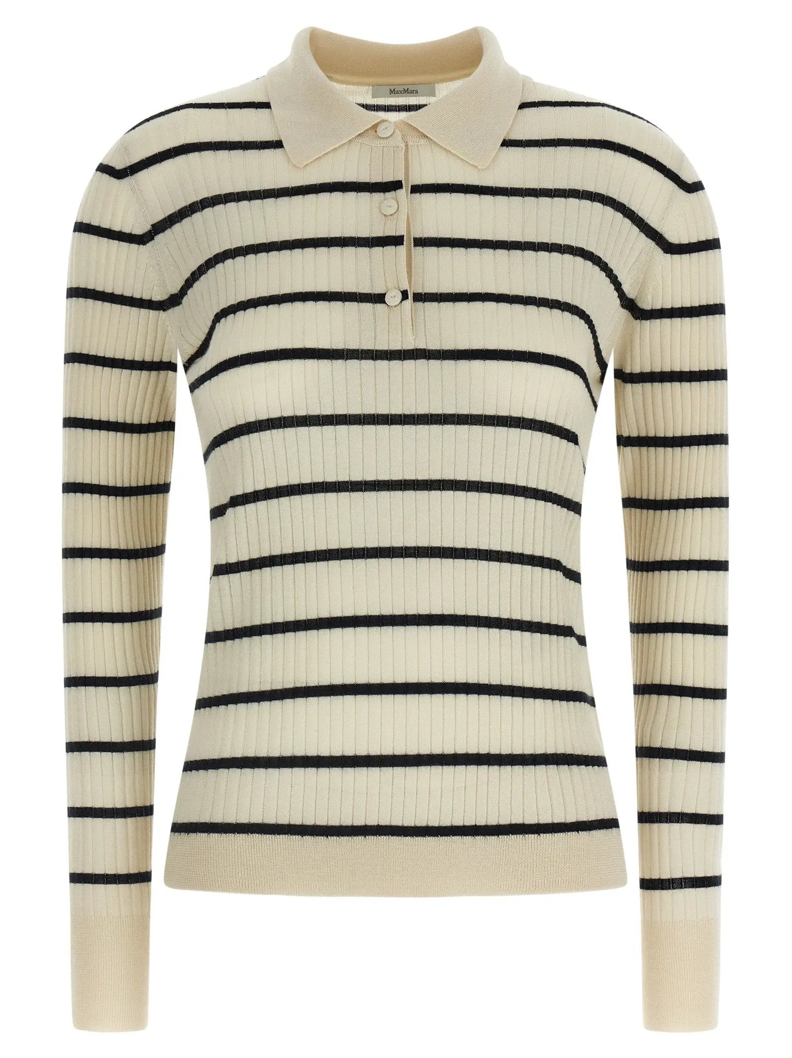 Max Mara Blue Cashmere Polo Shirt