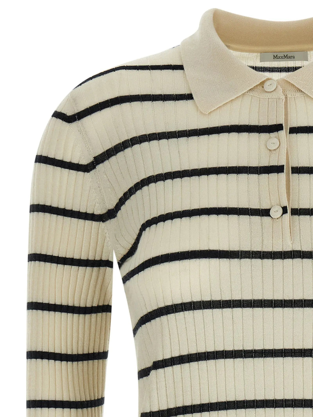 Max Mara Blue Cashmere Polo Shirt