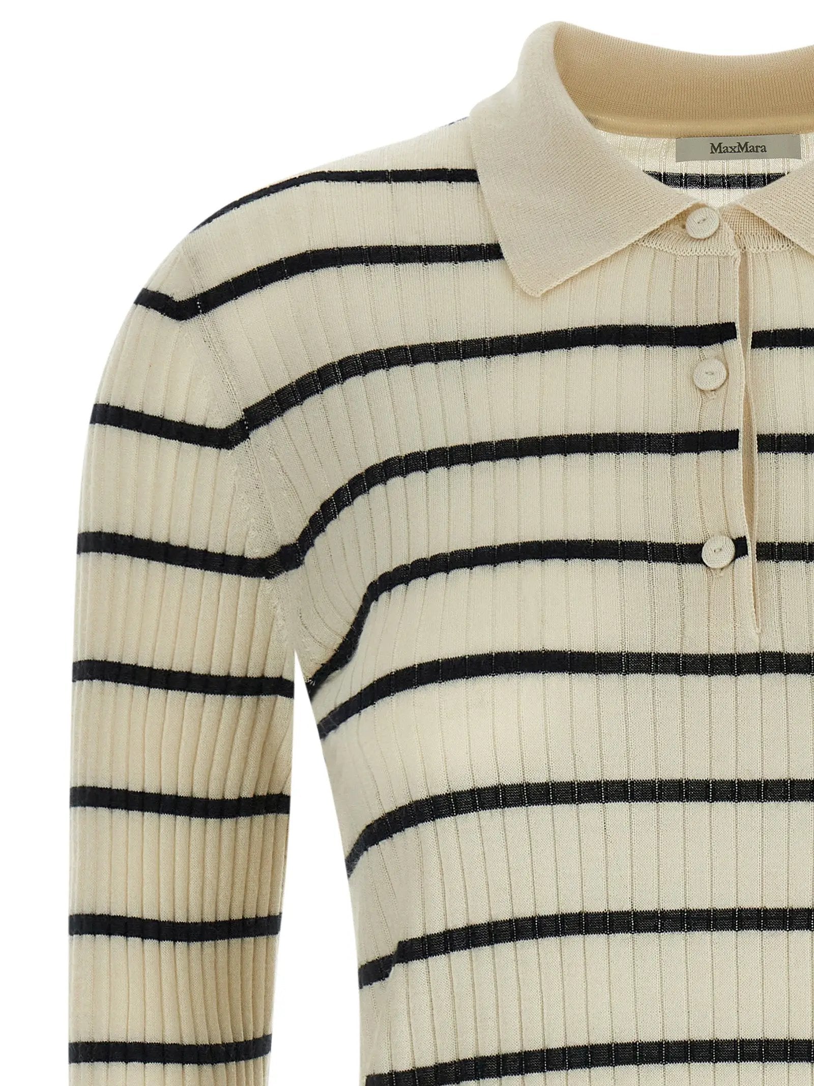 Max Mara Blue Cashmere Polo Shirt