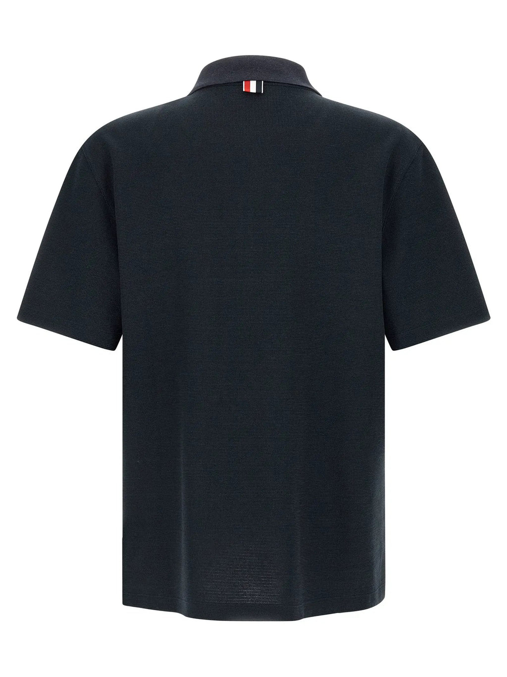 Thom Browne Blue Cotton Polo Shirt