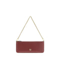 PINKO Bordeaux Calf Leather Bos Taurus Wallet