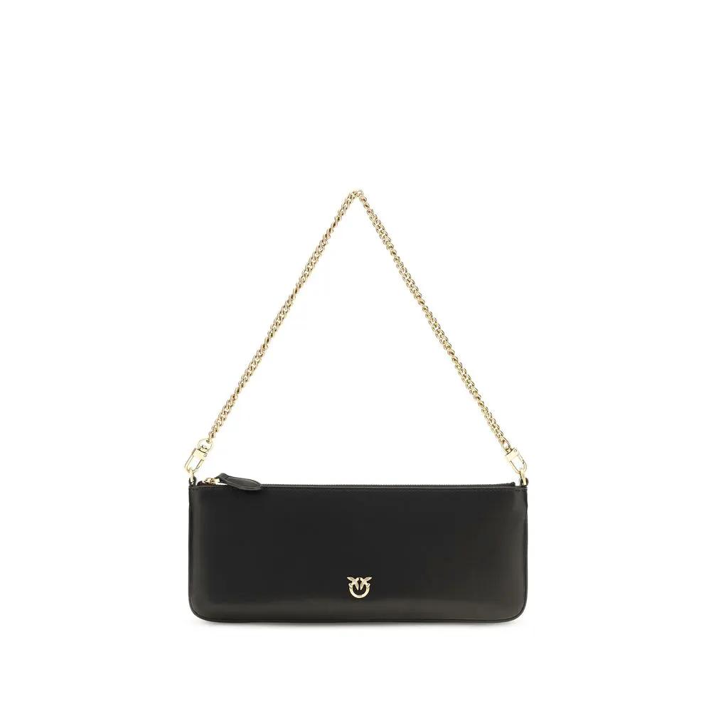 PINKO Black Calf Leather Bos Taurus Wallet