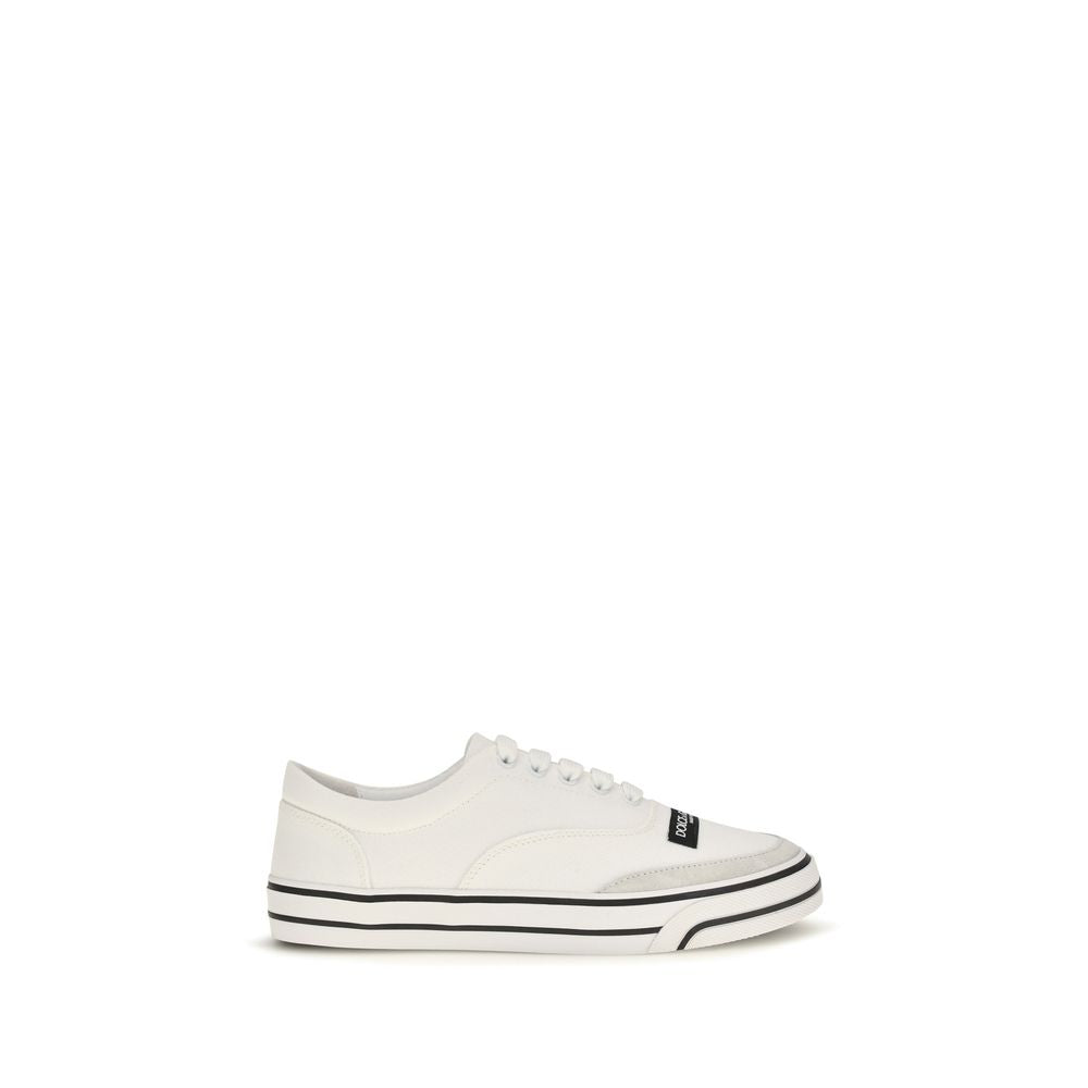 Dolce & Gabbana Dolce & Gabbana White Cotton Low Top Sneakers
