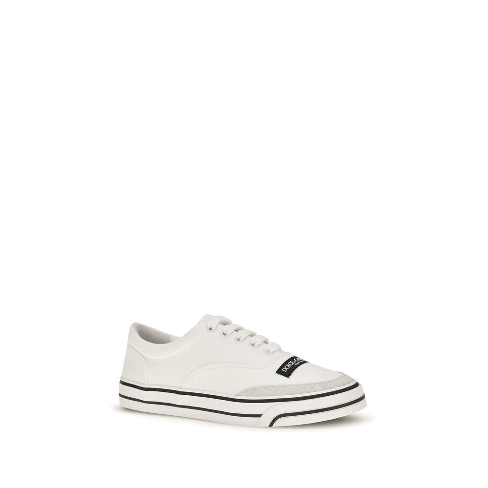 Dolce & Gabbana Dolce & Gabbana White Cotton Low Top Sneakers