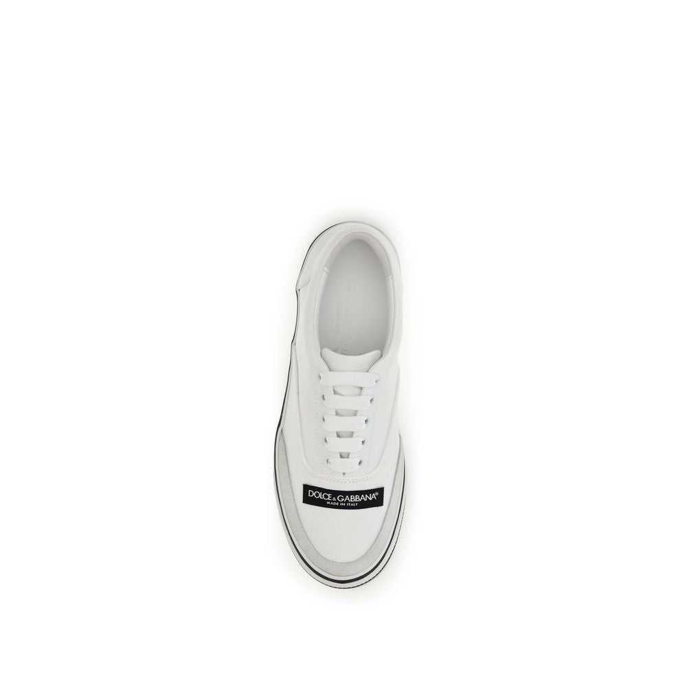 Dolce & Gabbana Dolce & Gabbana White Cotton Low Top Sneakers