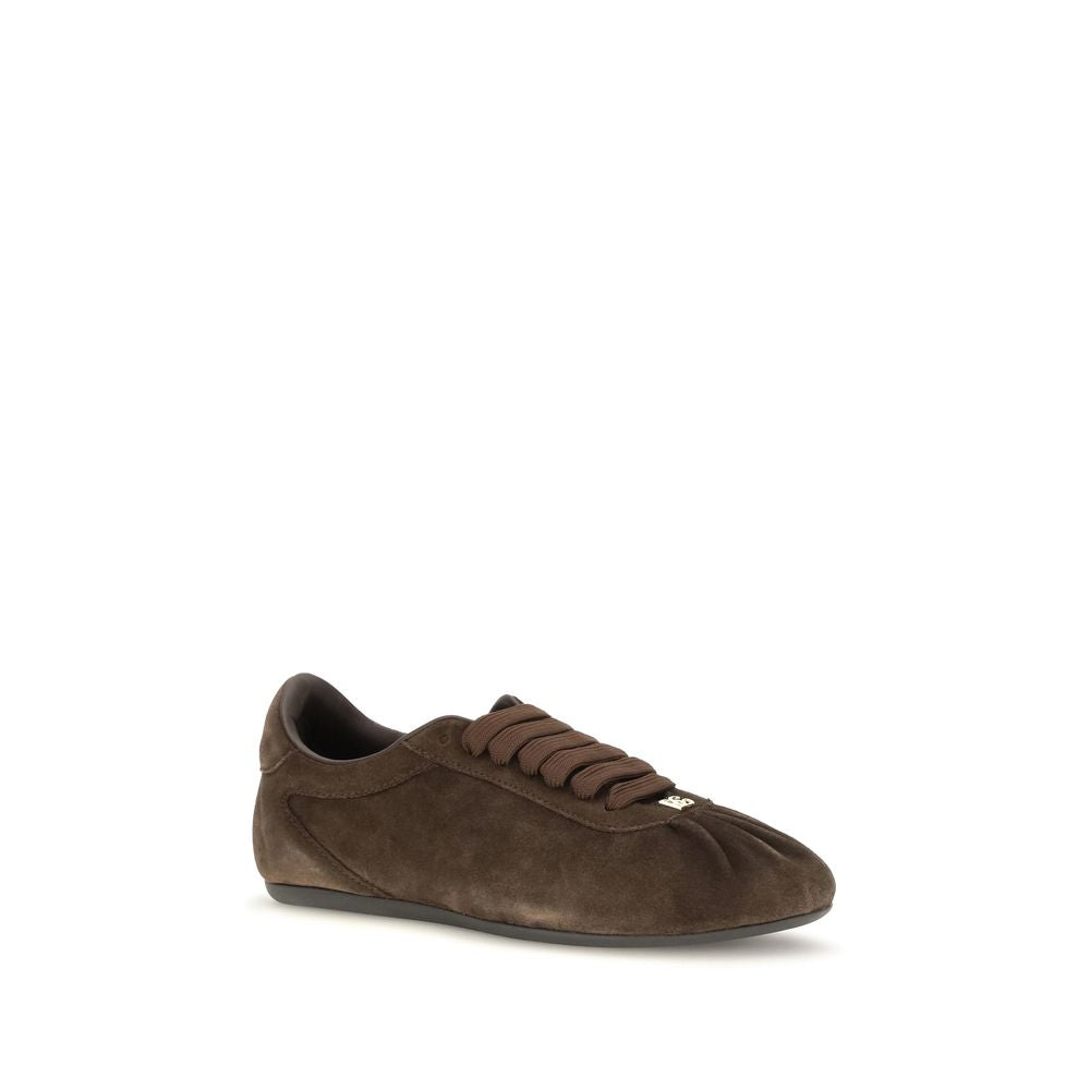Dolce & Gabbana Dolce & Gabbana Brown Suede Leather Low Top Sneakers