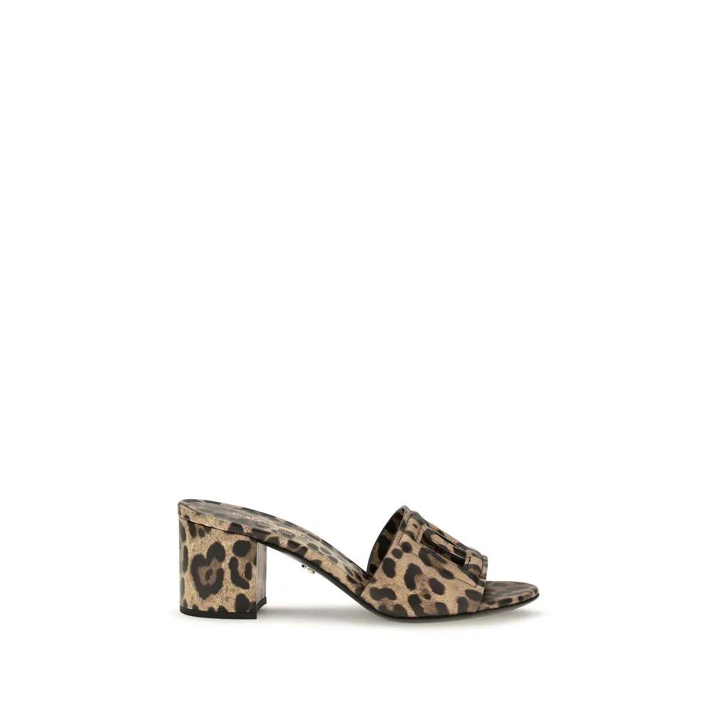 Dolce & Gabbana Dolce & Gabbana Beige Calf Leather Bos Taurus Mules