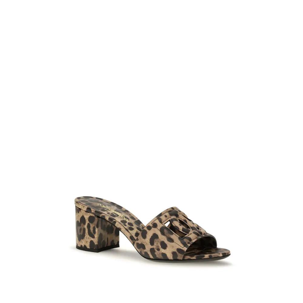 Dolce & Gabbana Dolce & Gabbana Beige Calf Leather Bos Taurus Mules