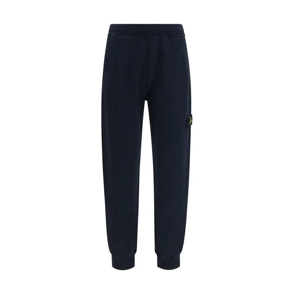 Stone Island Blue Cotton Sweatshirt
