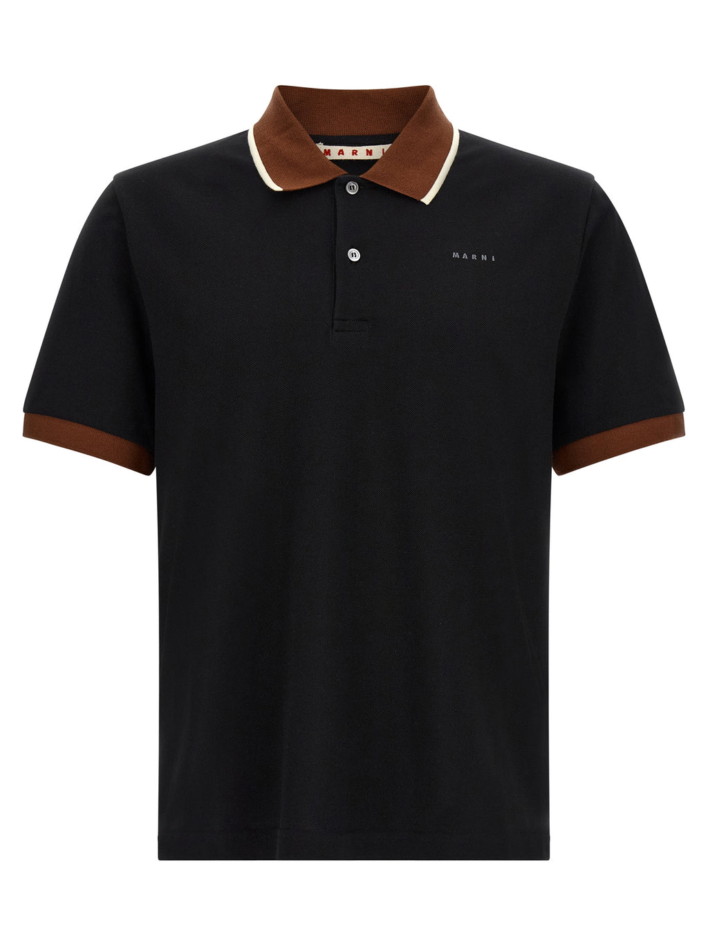 Marni Marni Black Cotton Polo Shirt