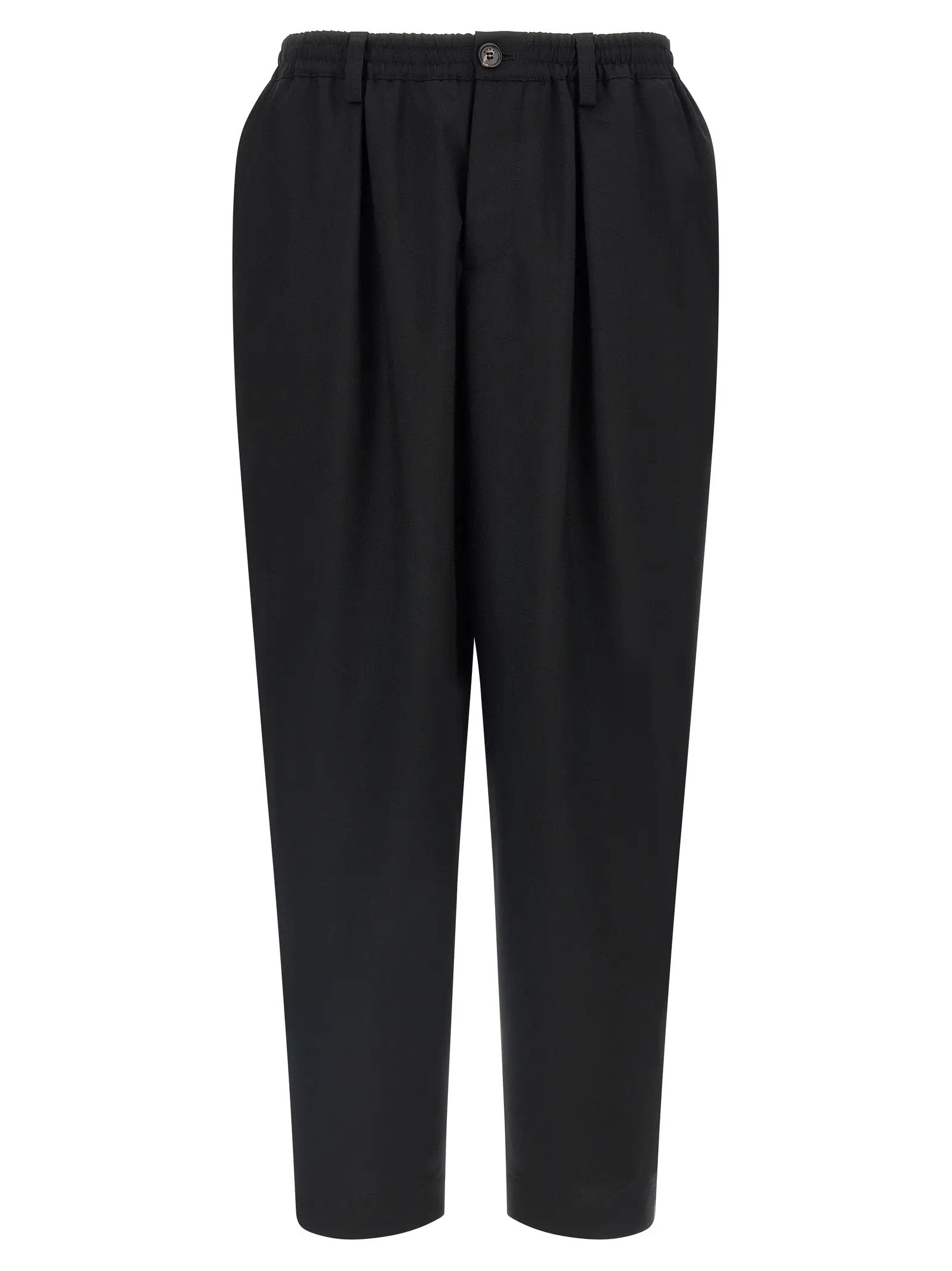 Marni Marni Black Virgin Wool Cropped Pants
