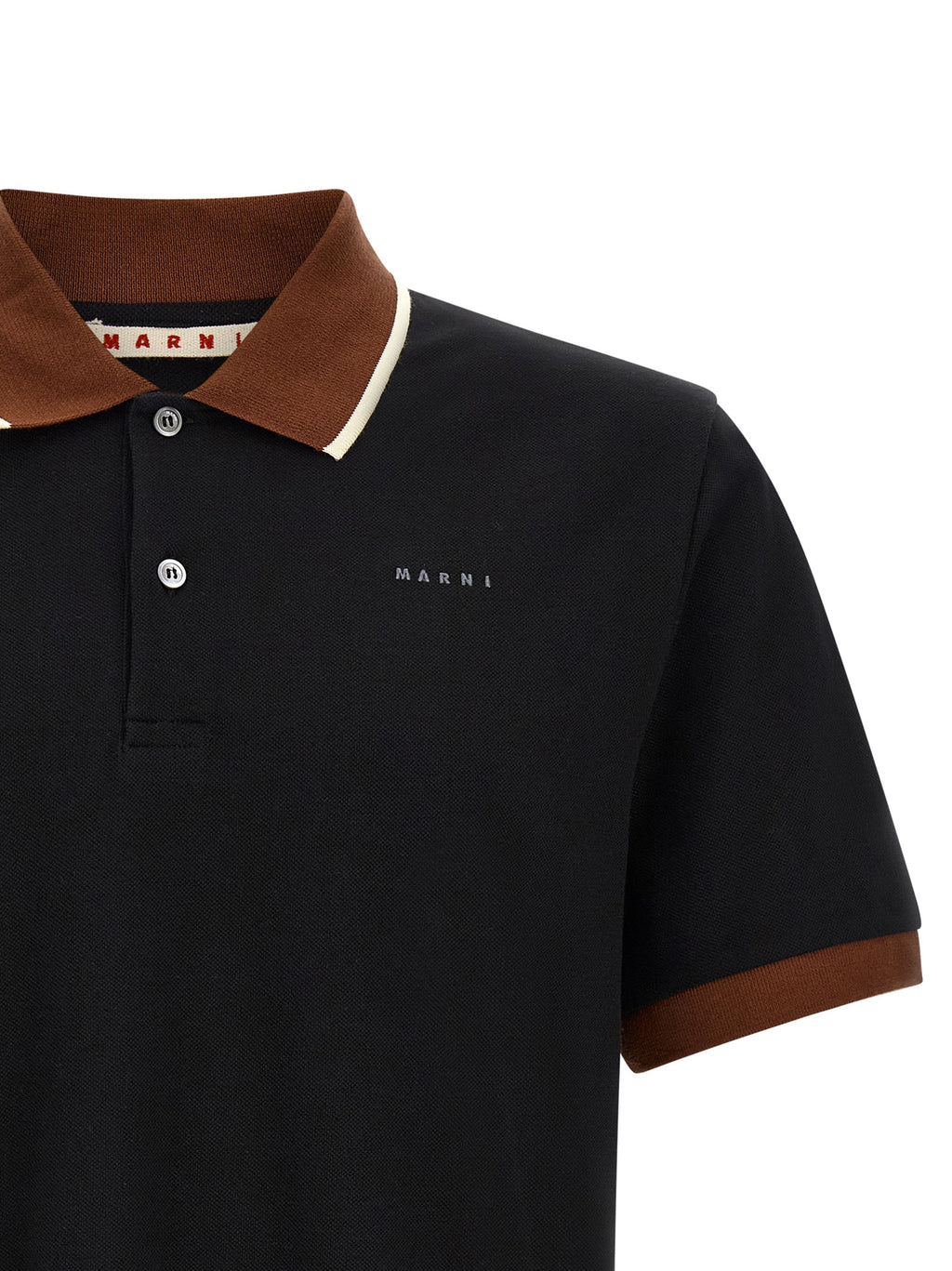 Marni Marni Black Cotton Polo Shirt