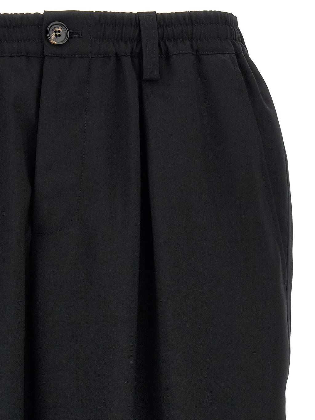 Marni Marni Black Virgin Wool Cropped Pants