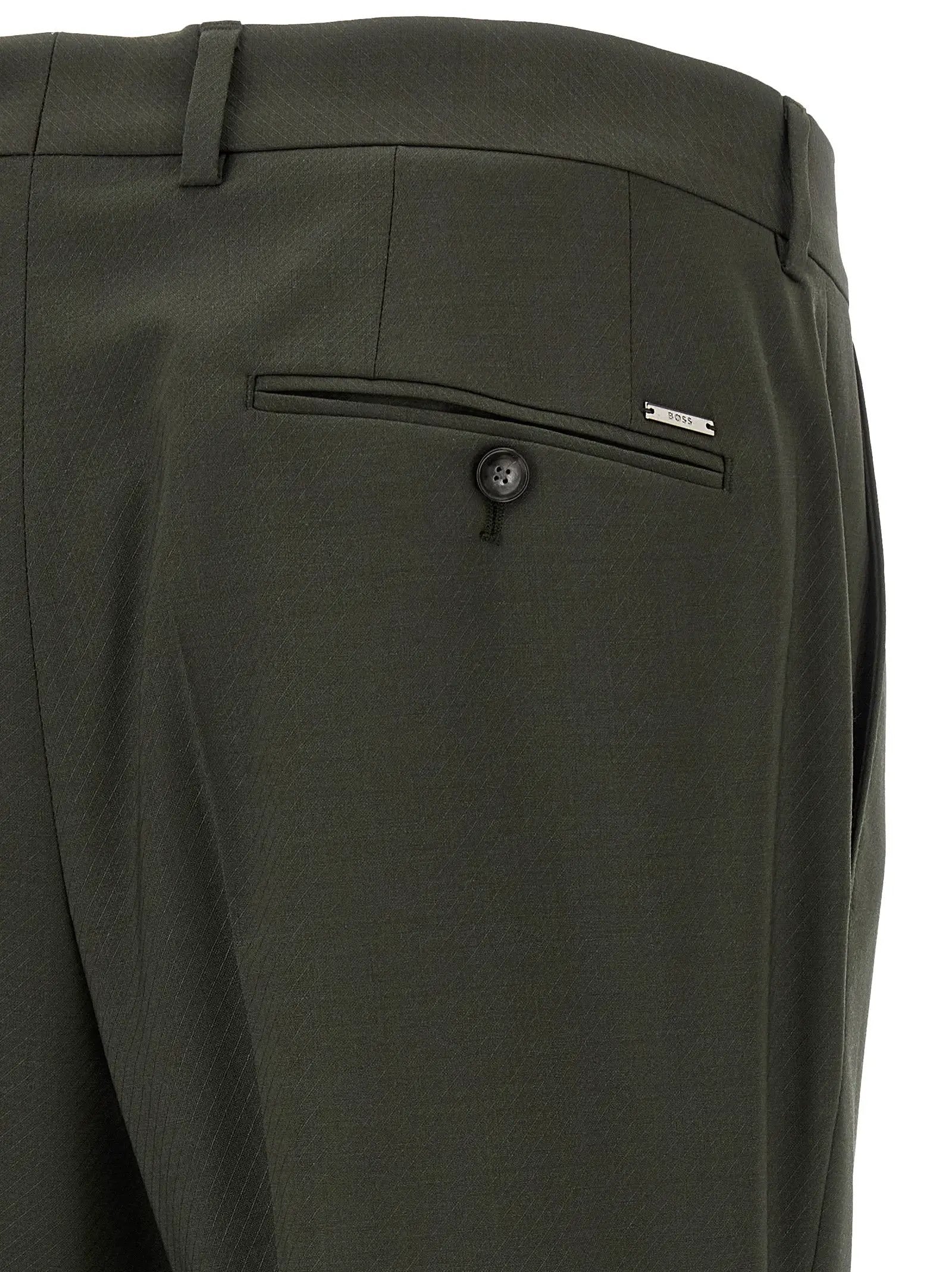 Hugo Boss Hugo Boss Bicolor Virgin Wool Pants