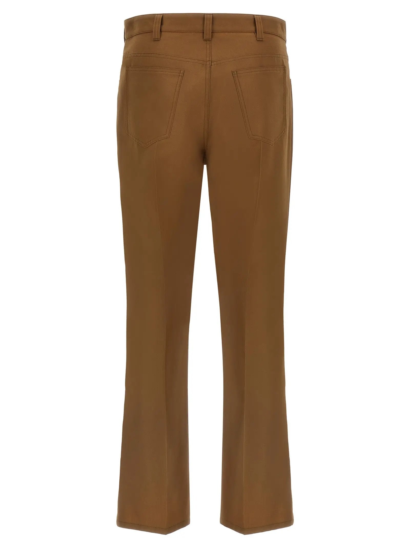 Marni Marni Brown Virgin Wool Casual Pants