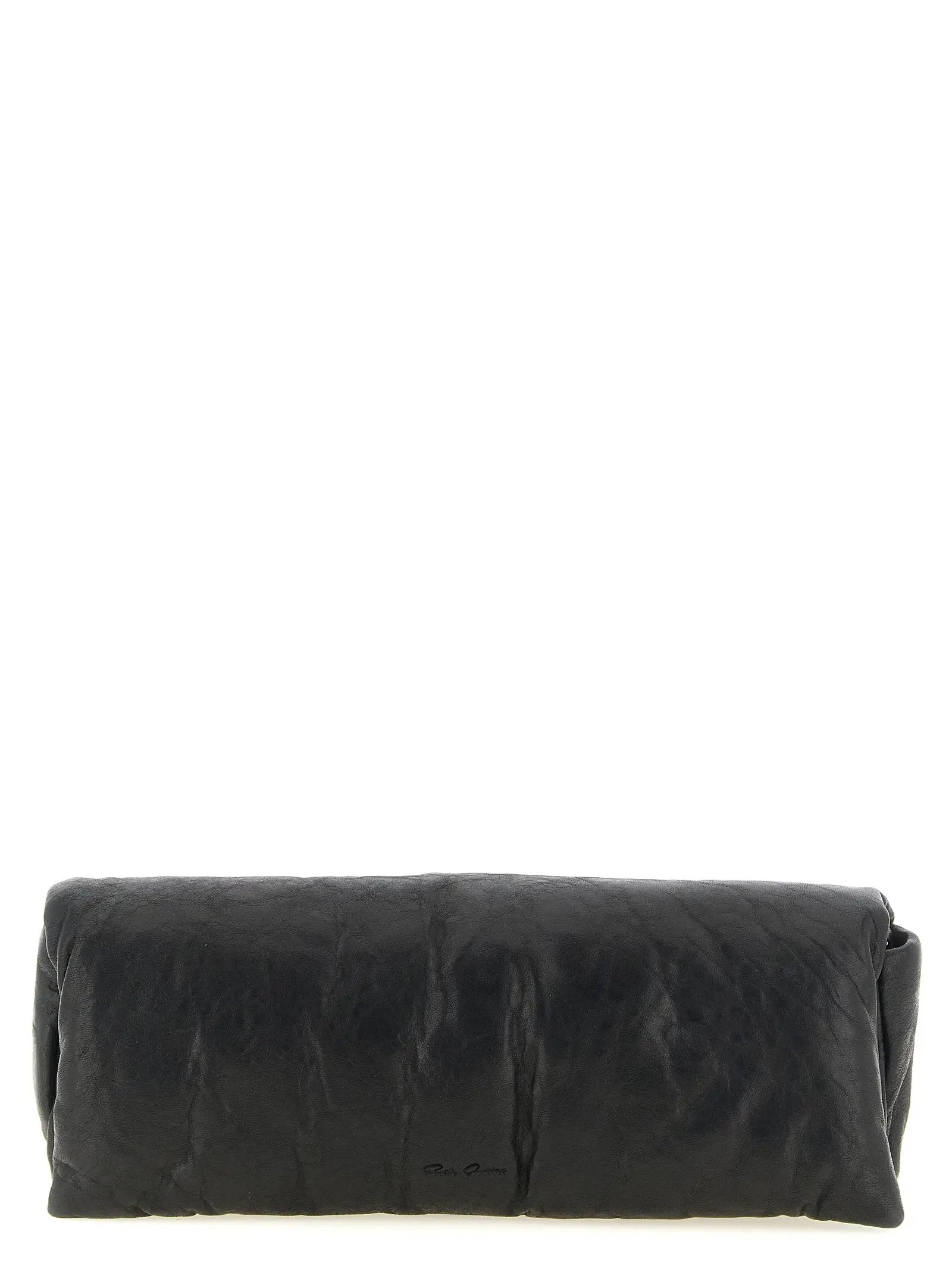 Rick Owens Rick Owens Black Lamb Leather Clutch Bag