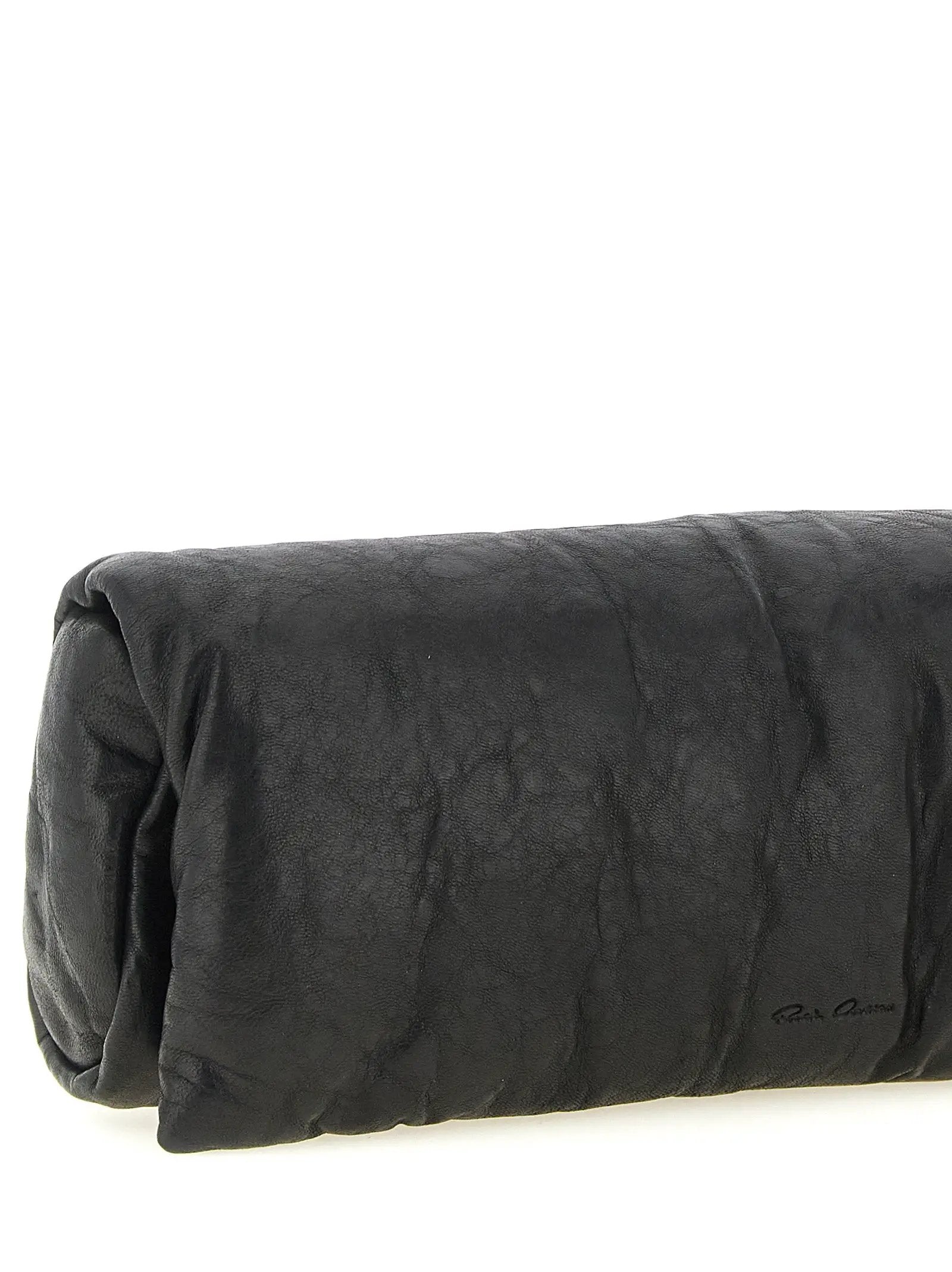 Rick Owens Rick Owens Black Lamb Leather Clutch Bag